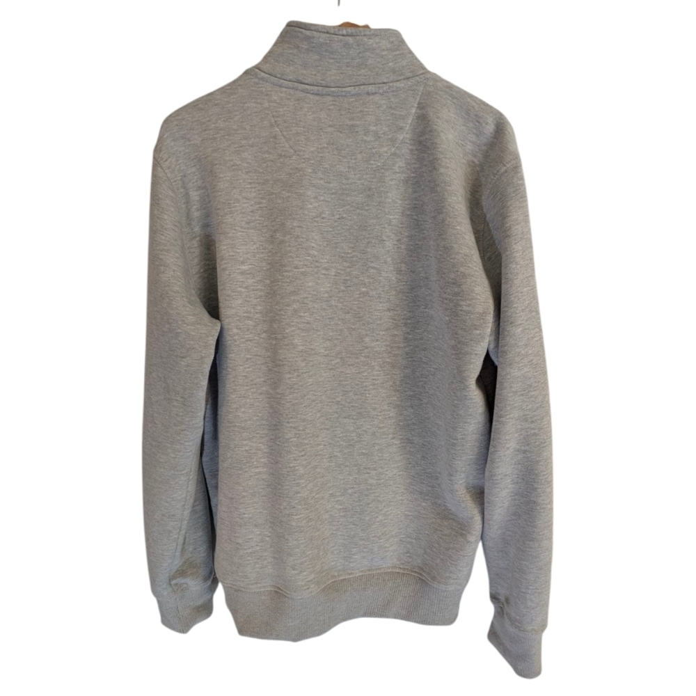 French Connection Light Gray Quarter-Zip Pullover – Men’s Large - Picture 3 of 9